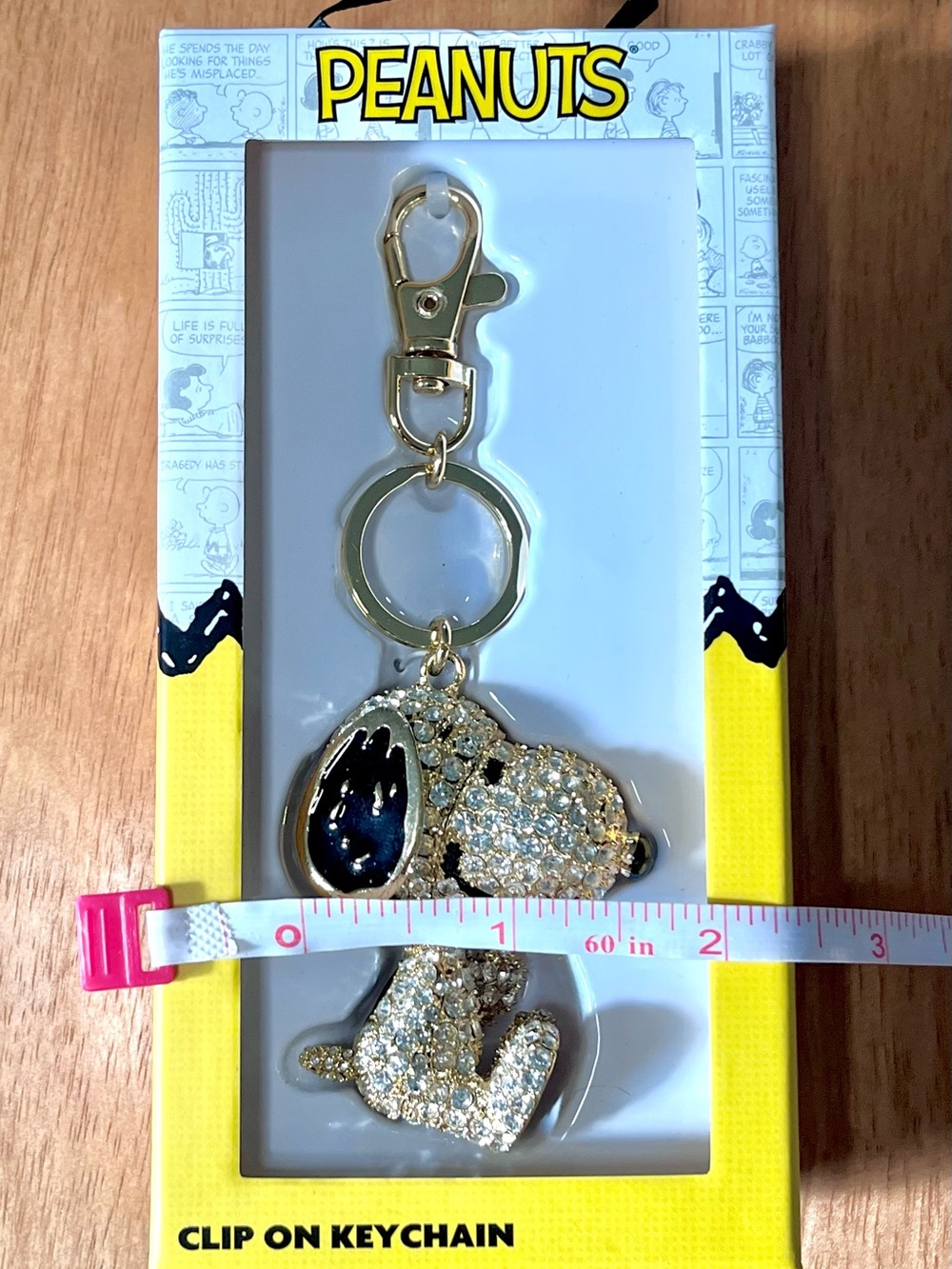 Snoopy Peanuts 3D Bling Keychain Bag Charm Travel Accessories - Picture 4 of 6